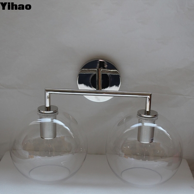 কেনা Modern Brass LED Wall Lamp with Glass Shade Warm White অনলাইন উত্পাদন