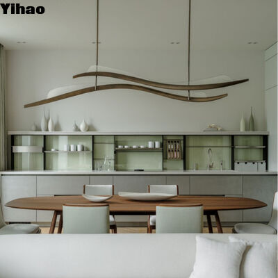 কেনা উচ্চ সিলিং ডাইনিং রুমের জন্য 3500 কে উষ্ণ সাদা এলইডি পেন্ডেন্ট লাইট সহ ব্রাসের দেহ ক্রিস্টাল ছায়া চ্যান্ডেলিয়ার অনলাইন উত্পাদন