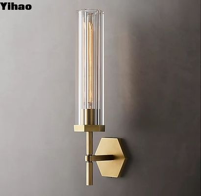 LED ওয়াল ল্যাম্প আলংকারিক ওয়াল ল্যাম্প ব্রাস ফিনিস সঙ্গে ইনডোর আলো আপনার হোম সজ্জা আলোর বিকল্প