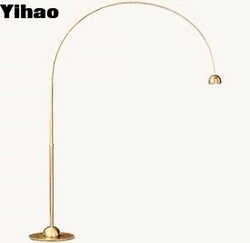 হার্ডওয়্যার্ড 110-120V ব্রাস আর্ক ফ্লোর ল্যাম্প বাল্ব অন্তর্ভুক্ত