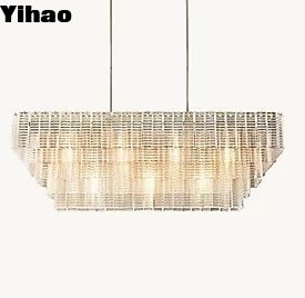 প্রাচীন ব্রোঞ্জ ফিনিস সহ 110-220V ওল্ড ফ্যাশনেবল ডাইনিং রুম টেবিল চ্যান্ডেলিয়ার