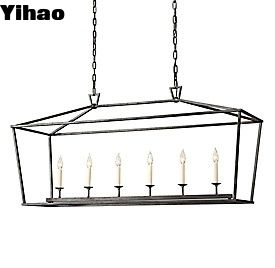 ভিটেজ ব্রাস ফার্মহাউস চ্যান্ডেলিয়ার E12/Candelabra বাল্ব বেস সঙ্গে প্রাচীন ব্রোঞ্জ ফিনিস